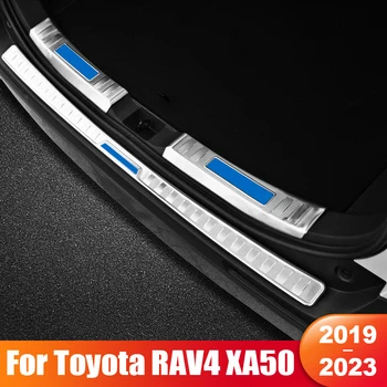 Toyota RAV4 XA50 2019 2020 2021 2022 2023 RAV 4 Hibrid Autó Csomagtartó Belső Őrség Hátsó Lökhárító Lemez Fedél Rozsdamentes Accessaries