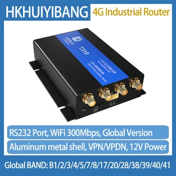 Több Alkalmazási Területen IP30 4G Ipari Vezeték nélküli Router RS232 1WAN+1LAN DC 12V Watchdog Soros Kommunikációs Szerver VPN-hozzáférésipont-név