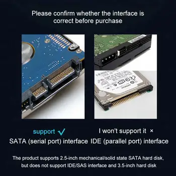 USB-C SATA 3 Kábel-Sata USB 3.0 Adapter Kábel AKÁR 5 gb / s-os Támogatása 2.5 Inch Külső SSD HDD Merevlemez a Sata III PC