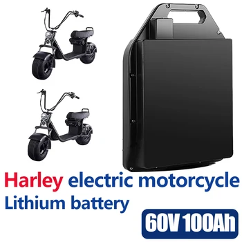 Vízálló Harley Elektromos Autó Lítium Akkumulátor 60V 100ah Két Kerék Összecsukható Citycoco Elektromos Robogó, Kerékpár++ingyenes Szállítás