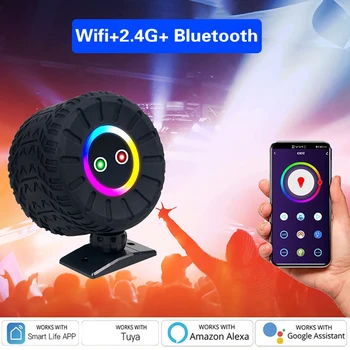 WIFI Smart Szimfonikus Fény 2.4 G, Bluetooth Alexa, a Google Voice Control Graffiti Színpadon Lézer Mintázat Disco Lámpa Távirányítóval