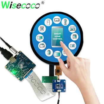 Wisecoco 5 Hüvelykes 1080x1080 Körkörös Érintőképernyős Kijelző Raspberry Pi Eszközök Méter Smart Home Digital Signage Kijelző