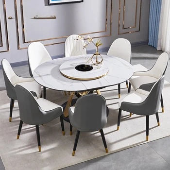 Új Fény Luxus Nappali Multifunkcionális Étkező Asztal Kihúzható Konyha Asztalon Kávé Muebles Para El Hogar Otthon Bútor