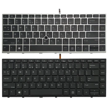 ÚJ laptop Billentyűzet HP Probook 640 G4 645 G4 645 G5 430 G5 440 G5 445 G5 fekete ezüst keret Nem Mutató stick