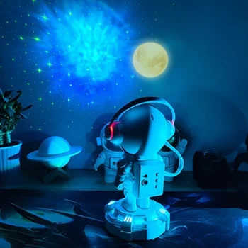ÚJ Űrhajós Galaxy Projektor Csillagos Ég Éjszakai Fény Aranyos Hold, Csillag LED Lámpa Haza Szoba Hálószoba Dekoráció Gyerekek Felnőttek Ajándék