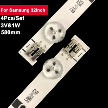 4db/készlet 581mm tv led szalag Samsung 32inch 2011SVS32 SZÁN 2011SVS32 3228 FHD 10 REV1.0 SAMSUNG 2012SVS32 3228 FHD 10 REV1.6