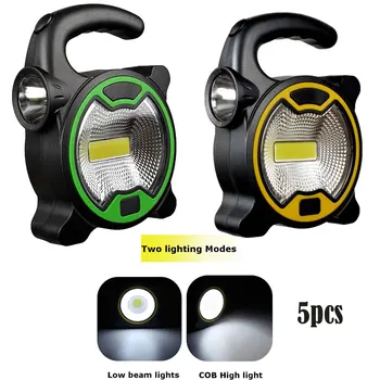 5db Oldalon Zseblámpa Zseblámpa Kültéri + Hordozható LED COB Kemping Lámpás Munka Sátor Lámpa Fényt, a Túrázás, Horgászat Kerékpározás Sürgősségi