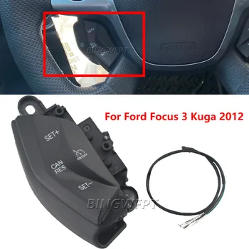 Autó Multifunkciós Kormánykerék Kapcsoló Gomb Tempomat Kapcsoló Fordulatszám-Szabályozás Rendszer Ford Focus 3 2012-14 Kuga 2012-15