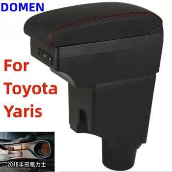 Az új Toyota Yaris Karfa Toyota Yaris hibrid Autó Kartámasz doboz Utólag alkatrészek Belső részleteit Tároló doboz, USB 2015-2021
