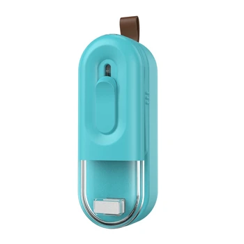Mini Táska Lakk,2In1 Hordozható Dugó&Vágó,fóliahegesztő a Vákuum Lakk Táska,Háztartási Kézi Csomagoló Gép Kék
